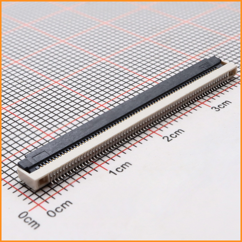 0.5間距 1.8高 68P上下接翻蓋式FPC連接器