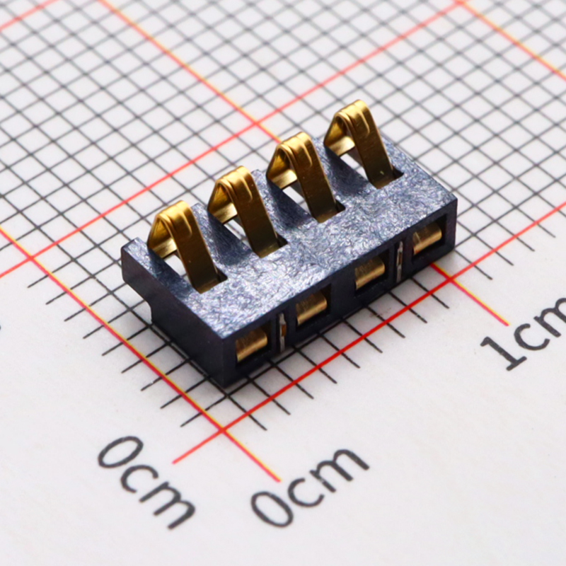 2.5mm 彈片電池座 塑高2.5 超薄貼片式(電池連接器)