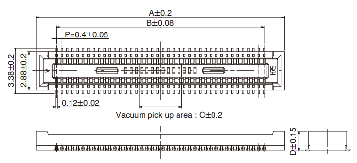 DF40B插座_堆疊高度1.5mm