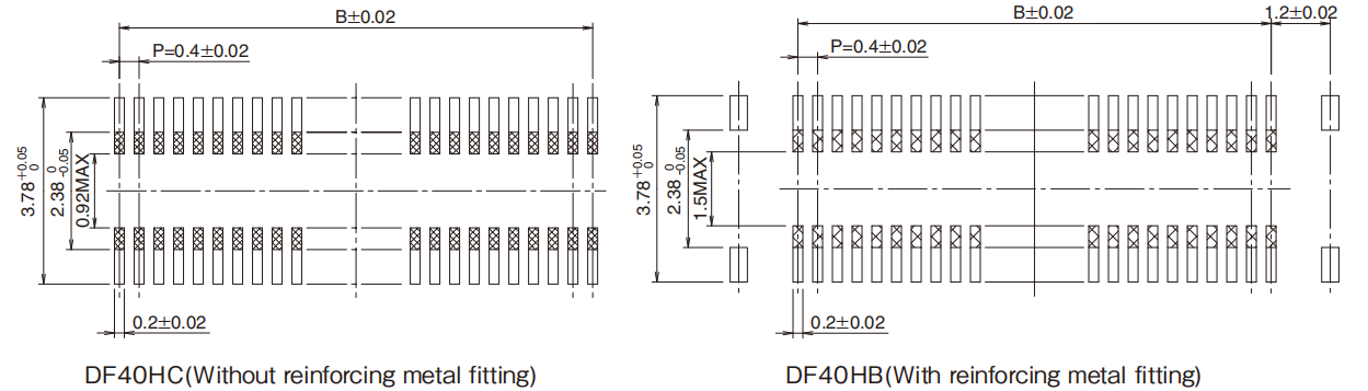 DF40HC插座_堆疊高度3.5mm-板對(duì)板和板對(duì)FPC連接器